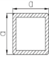 Square tube